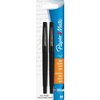 Paper Mate Flair Pen, Point Guard Tip, 2/PK, Black PK PAP8432452PP